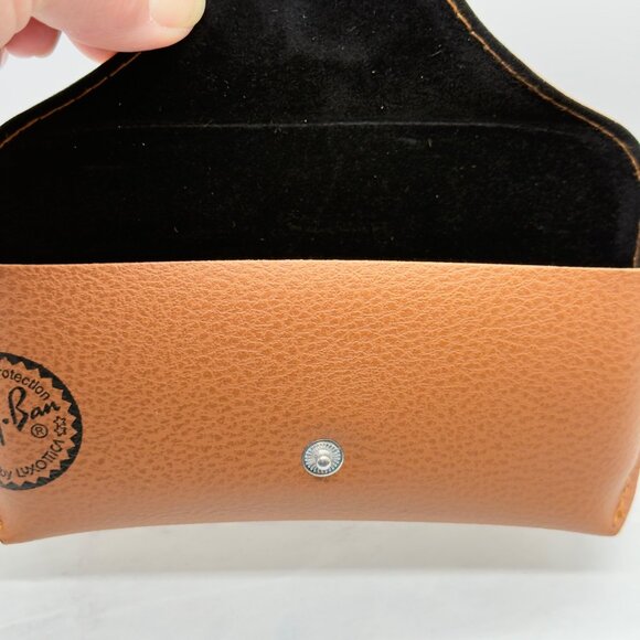 Ray-Ban Universal Brown Medium Sunglasses Case With Cleaning Cloth - Picture 6 of 8